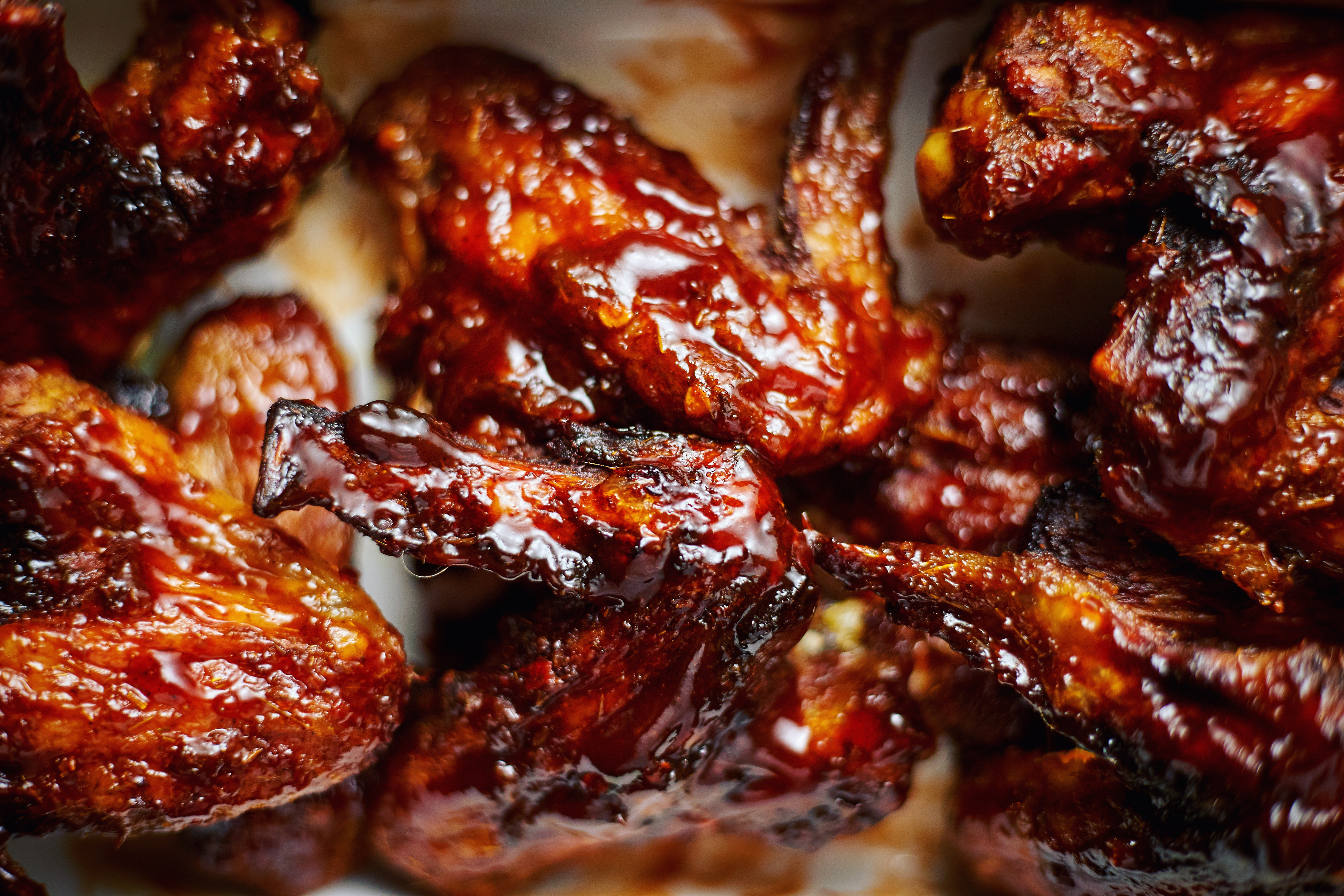 Rack of ribs glazed to perfection